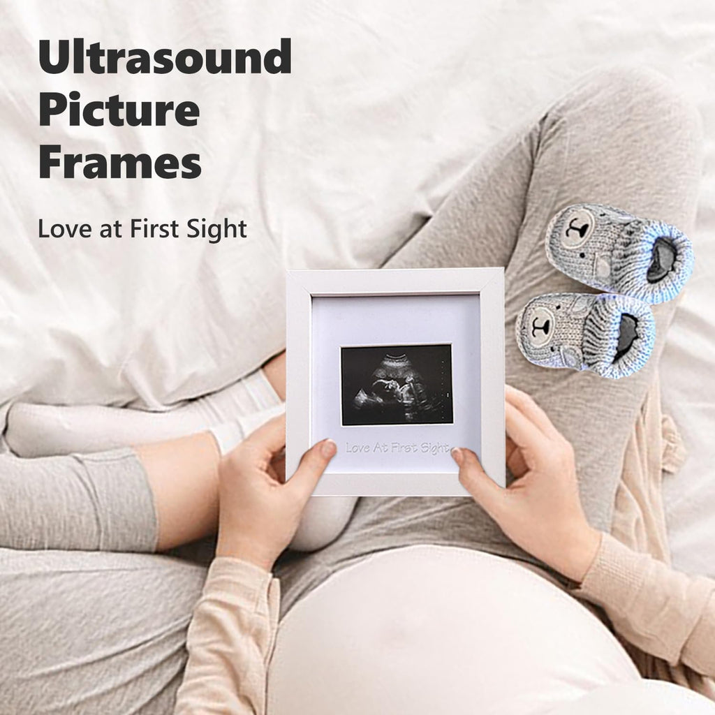 Pregnancy Announcement, Baby Announcement Ideas Set Include Felt Letter Board, Baby Onesie, Booties, Photo Frame, Wooden Sign and Bear Plush, Pregnancy Announcement Photo Props Coming Soon Baby Announcement