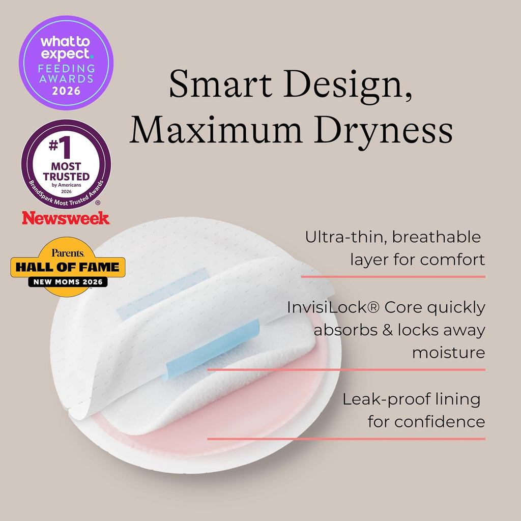 Lansinoh Stay Dry Disposable Nursing Pads, 36 Count
