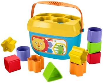 Stacking Toy Baby's First Blocks Set of 10 Shapes for Sorting Play for Infants Ages 6+ Months