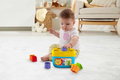 Stacking Toy Baby's First Blocks Set of 10 Shapes for Sorting Play for Infants Ages 6+ Months