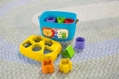 Stacking Toy Baby's First Blocks Set of 10 Shapes for Sorting Play for Infants Ages 6+ Months