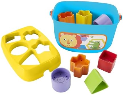 Stacking Toy Baby's First Blocks Set of 10 Shapes for Sorting Play for Infants Ages 6+ Months