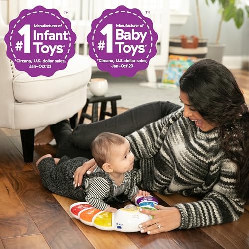 Glow & Discover Light Bar Musical Toy, Activity Station, Sitting Up and Tummy Time Toy, Color and Animal Learning Toy, Infant Ages 3 Months+