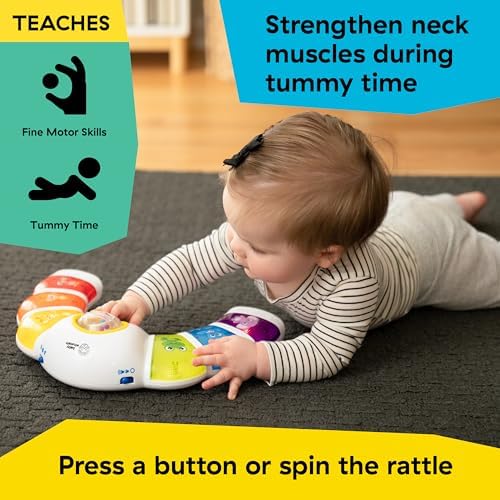 Glow & Discover Light Bar Musical Toy, Activity Station, Sitting Up and Tummy Time Toy, Color and Animal Learning Toy, Infant Ages 3 Months+