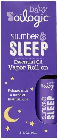 Slumber & Sleep Roll-On Essential Oil for Babies & Toddlers - Gentle Aromatherapy Essential Oils, Mess-Free Comfort & Wellness Blends - Pediatrician-Tested Safe for Baby, .3 Fl Oz