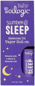 Slumber & Sleep Roll-On Essential Oil for Babies & Toddlers - Gentle Aromatherapy Essential Oils, Mess-Free Comfort & Wellness Blends - Pediatrician-Tested Safe for Baby, .3 Fl Oz
