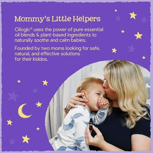 Slumber & Sleep Roll-On Essential Oil for Babies & Toddlers - Gentle Aromatherapy Essential Oils, Mess-Free Comfort & Wellness Blends - Pediatrician-Tested Safe for Baby, .3 Fl Oz