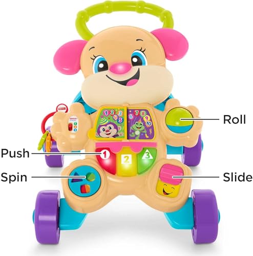 Baby Toy Laugh & Learn Smart Stages Sis Walker with Educational Music Lights & Activities for Infants Ages 6+ Months