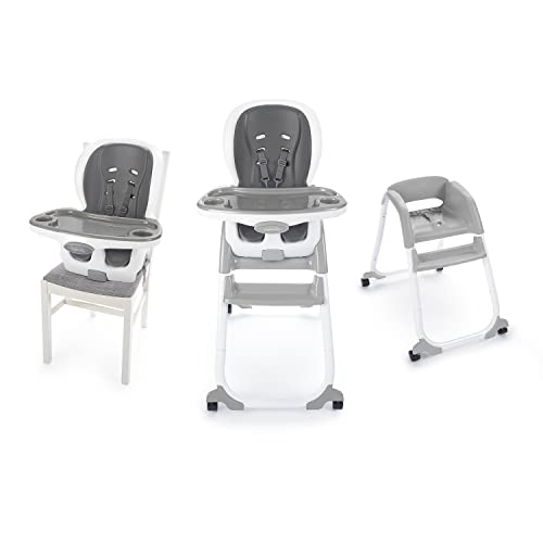 SmartClean Trio Elite 3-in-1 Convertible Baby High Chair, Toddler Chair, and Dining Booster Seat, For Ages 6 Months and Up, Unisex - Slate