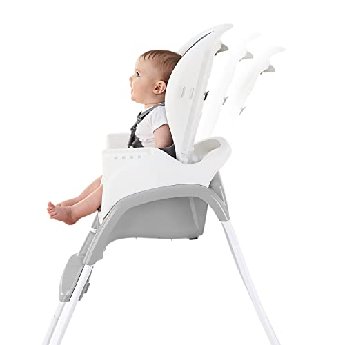 SmartClean Trio Elite 3-in-1 Convertible Baby High Chair, Toddler Chair, and Dining Booster Seat, For Ages 6 Months and Up, Unisex - Slate