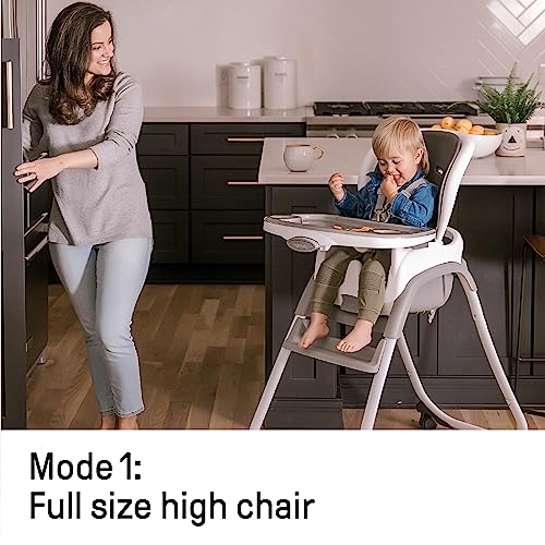 SmartClean Trio Elite 3-in-1 Convertible Baby High Chair, Toddler Chair, and Dining Booster Seat, For Ages 6 Months and Up, Unisex - Slate