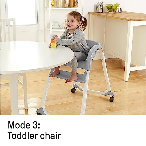 SmartClean Trio Elite 3-in-1 Convertible Baby High Chair, Toddler Chair, and Dining Booster Seat, For Ages 6 Months and Up, Unisex - Slate