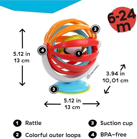 Sticky Spinner BPA-Free High Chair Activity Toy, Ages 3 Months+