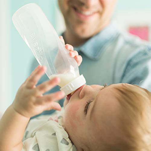 Feeding Classic Tinted Plastic Standard Neck Bottles for Baby, Infant and Newborn, Pink/Lavender/Teal, 8 Oz, 12 Bottles