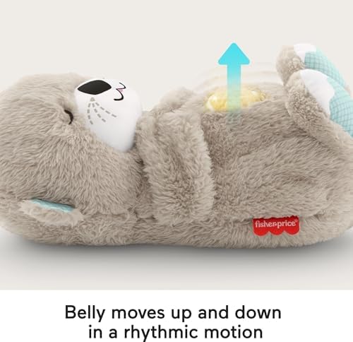 BABY Toy Soothe 'n Snuggle Otter Portable Plush Sound Machine with Music Lights & Breathing Motion for Newborns 0+ Months