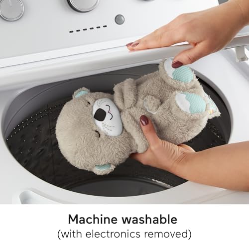 BABY Toy Soothe 'n Snuggle Otter Portable Plush Sound Machine with Music Lights & Breathing Motion for Newborns 0+ Months