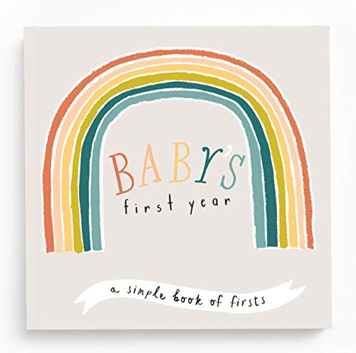 Baby Memory Book – Little Rainbow | First 5 Years Journal & Photo Album | Gender-Neutral Milestone Keepsake for Baby Boy or Girl | New Mom Gift