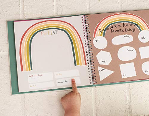 Baby Memory Book – Little Rainbow | First 5 Years Journal & Photo Album | Gender-Neutral Milestone Keepsake for Baby Boy or Girl | New Mom Gift