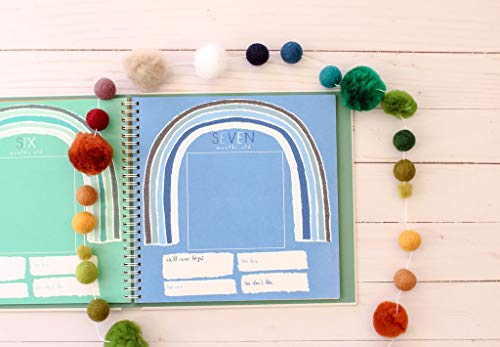 Baby Memory Book – Little Rainbow | First 5 Years Journal & Photo Album | Gender-Neutral Milestone Keepsake for Baby Boy or Girl | New Mom Gift