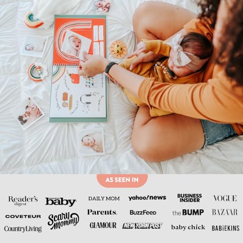 Baby Memory Book – Little Rainbow | First 5 Years Journal & Photo Album | Gender-Neutral Milestone Keepsake for Baby Boy or Girl | New Mom Gift