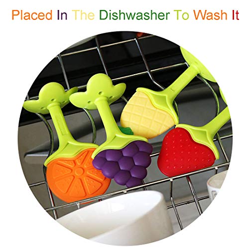Baby Teething Toys 6 Packs BPA Free Silicone Baby Teethers, Freezer Safe Organic Infant Teething Toys Soft & Textured for Natural Brain Development