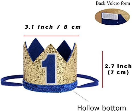Baby Boys First Birthday Cake Smash Outfit Bow Tie Suspenders Bloomers Birthday Hat Sparkle Gold Set