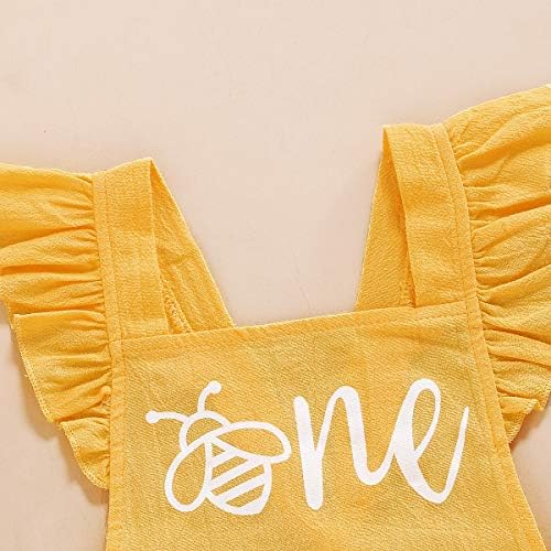 Baby Girls First Birthday Outfits Ruffle 1st Birthday Romper Backless Bodysuit Cake Smash Outfits