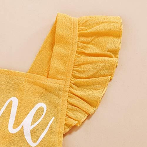 Baby Girls First Birthday Outfits Ruffle 1st Birthday Romper Backless Bodysuit Cake Smash Outfits