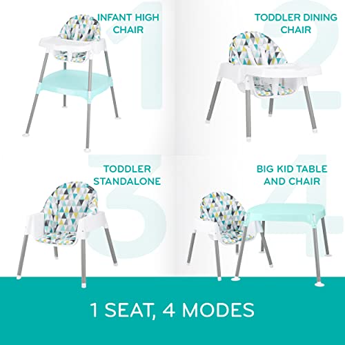 Eat and Grow 4-in-1 Convertible High Chair (Pop Star White)