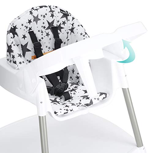 Eat and Grow 4-in-1 Convertible High Chair (Pop Star White)