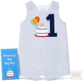 Mud Pie Baby Boys 1st Birthday Outfit, Birthday Boy Onesie, 12-18 Months