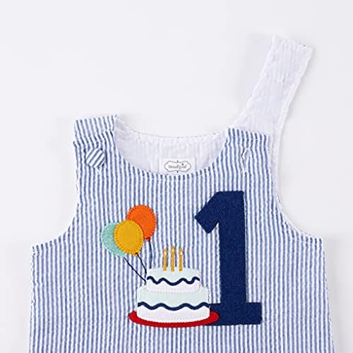Mud Pie Baby Boys 1st Birthday Outfit, Birthday Boy Onesie, 12-18 Months