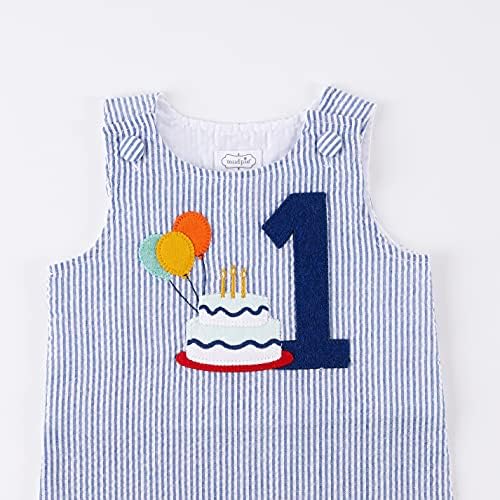 Mud Pie Baby Boys 1st Birthday Outfit, Birthday Boy Onesie, 12-18 Months