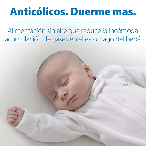 Natural Flow Anti-Colic Options+ Narrow Baby Bottle, 2 oz/60 mL, with Preemie Flow Nipple, 0m+, 4 Pack