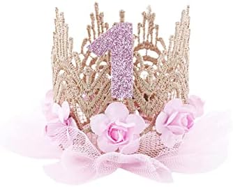 Baby Girl 1st Birthday Outfit Lace Tulle Romper Princess Tutu Dress Headband Shiny ONE Cake Smash Photo Shoot Clothes
