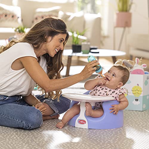 My Floor Seat - Portable Baby Chair with Soft Foam Cushion, Safety Harness, and High Back Design - 4+ Months - Purple
