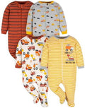 baby-boys 4 Pack Sleep 'N Play Footie