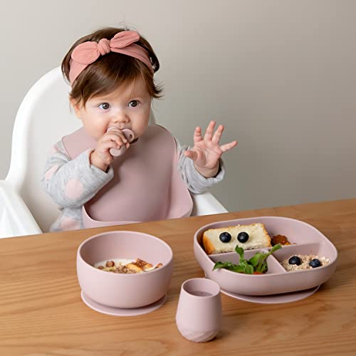 Silicone Baby Spoons Self Feeding 6+ Months - Infant Toddler Utensils - First Stage Baby Led Weaning Feeding Supplies - Set of 3 Pack