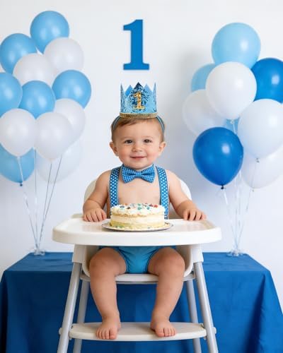 Baby Boys First Birthday Cake Smash Outfit Bow Tie Suspenders Bloomers Birthday Hat Sparkle Gold Set