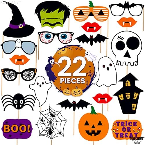 Halloween Photo Props Set, Pack of 35