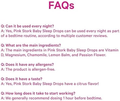 Baby Sleep Drops, Naturally Support Sleep Without Melatonin for Infants, Toddlers, and Kids, Chamomile and Magnesium, Baby Essentials for Bedtime, 1 oz, 30 Servings