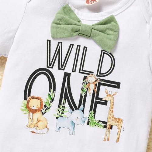 Baby Boy Funny First Birthday Clothes Infant Boy Bow Tie Romper Bodysuit Cake Smash Outfits