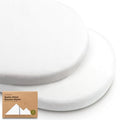 2-Pack Organic Baby Bassinet Sheets Boys, Girls - 100% Cotton Bassinet Mattress Sheets Compatible with Halo Bassinest Swivel Sleeper, Graco, Baby Delight, Universal Bassinet Fitted Sheets (Soft White)