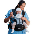 Baby Carrier, Safety-Certified 6-in-1 Baby Carrier Newborn to Toddler, Adjustable Detachable Infant Baby Hip Seat Carrier for 7-50lbs, All Seasons, Perfect for Shopping Travelling