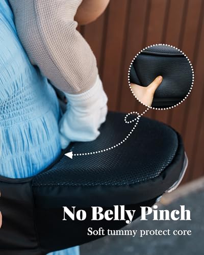 Baby Carrier, Safety-Certified 6-in-1 Baby Carrier Newborn to Toddler, Adjustable Detachable Infant Baby Hip Seat Carrier for 7-50lbs, All Seasons, Perfect for Shopping Travelling