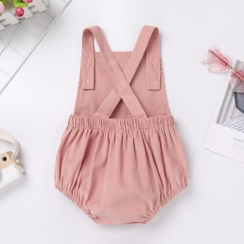 Baby Girls Boys Boho 1st Birthday Outfit Backless Overalls Romper for Cake Smash Photo Shoot