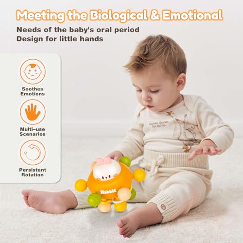 Baby Montessori Sensory Toys for 0-6 6-12 Months, Baby Teether Teething Toys for Babies 0 3 6 9 12 18 Months, Newborn Infant Learning Developmental Toys Gifts for 1 2 Year Old Boys Girls