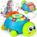 Baby Toys 6-12 Months, Musical Turtle Crawling Baby Toys for 12-18 Months, Tummy Time Toys with Light & Sound, Infant Toy 0-3 3-6 6-18M Birthday Gifts for 1 2 Year Old Boy Girl