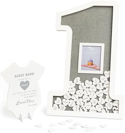 Adorable First Birthday Decorations - Guest Book Alternative for a 1st Birthday Celebration, 1st Birthday Boy or Baby Girl 1st Birthday Decorations
