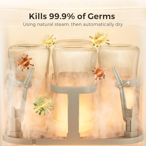 KleanPal Pro Baby Bottle Washer, Sterilizer & Dryer - All-in-One Cleaning Machine for Bottles, Pump Parts & Baby Essentials - Time-Saving & Effortless Care